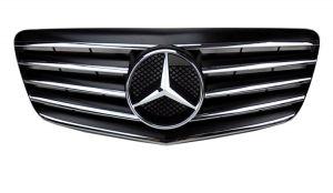 Решетка радиатора Sport Style Chrome Black для Mercedes Benz W211 E Class W211 2007-2009
